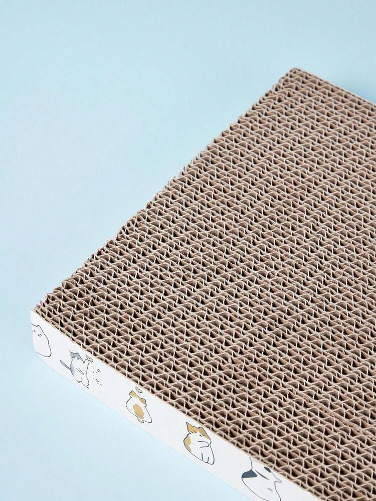 PETSIN 超大瓦楞纸板猫抓柱 - 耐用的室内猫抓柱，双面波浪纹设计，防滑底座，家具保护器和爪子护理 - 彩色 - 查看 2