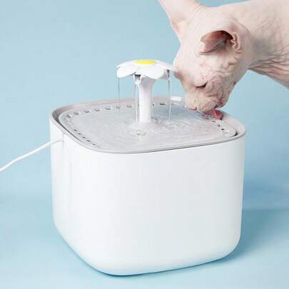 PETSIN 3 升/101.5 盎司/0.8 加仑宠物自动饮水机，带 2 个替换过滤器，安静大容量饮水器，适用于猫和中小型犬