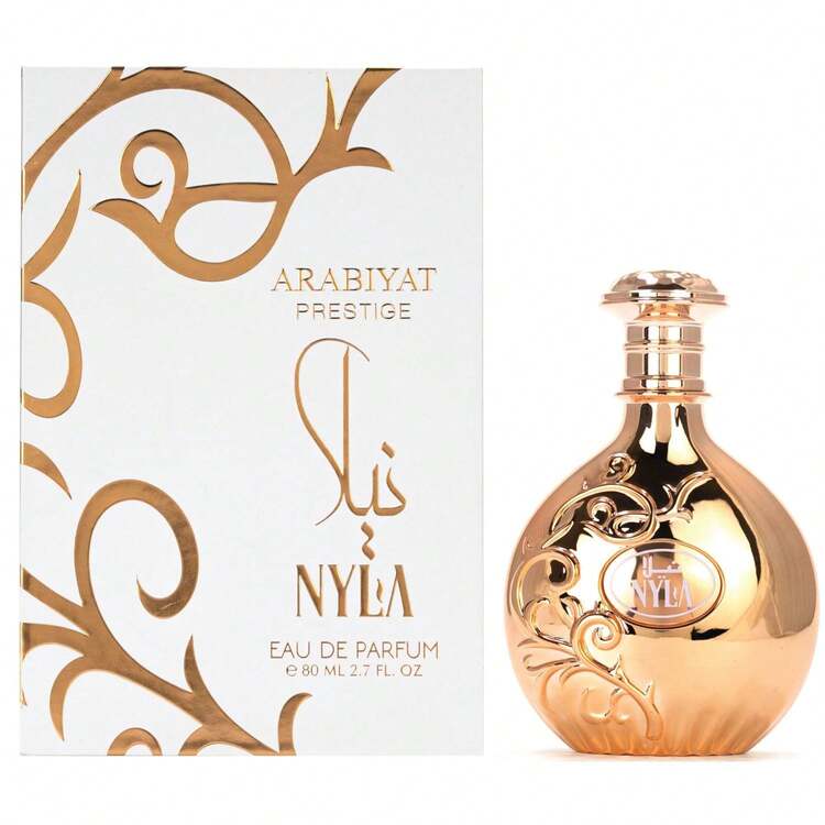 Arabiyat Prestige, Nyla Vanielle Perfume, Vanilla & Caramel Body Spray, Sweet & Sensual Scent Eau De Toilette, Long-Lasting Fragrance Alcohol-Free Fragrance, For Women, Elegant Rose Gold Bottle, 2.7 Fl Oz Travel-Friendly Spray, Formaldehyde-Free, Daily Use & Gift Idea(Rose Gold) - 甜美風 - 查看 2