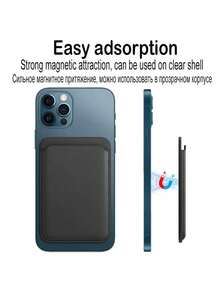 Magnetic Card Holder Magnetic Wallet Compatible With Magsafe Compatible With 16/15/14/13/12 Series Compatible With Apple Magnetic Phone Case Pu Card Holder Holds 1 - 2 Cards Cell Phone Wallet Stick On Phone Card Holder For Back Of Phone Functioning Compatible With Wallet & Card Holder Phone Suction Card Cover Card Phone Case - Multicolor - View 4