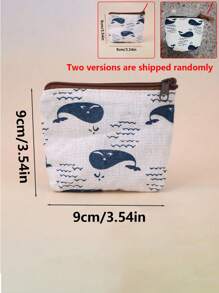 1PC Mini Vintage Vegan Coin Purse Zippered Credit Card Holder Authentic Card Holder, Genuine Card Holder Portable Card Holder And Women's Wallet - Brown - View 13