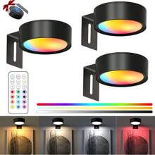 6/3/1pc LED Drawing Light, Battery Powered, Wireless LED Drawing Lamp, Wireless Wall Light With Magnetic Attachment, Wireless Spotlight, Dimmable Display Light With Remote Control, 3 Lighting Modes, Suitable For Frames, Artworks, Portraits Display, Wall Decor Light, 150mAh Remote Control - Multicolor - View 20