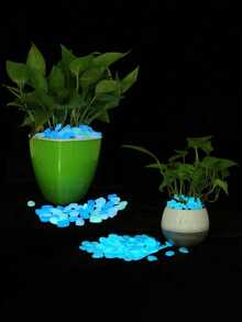 500/200pcs-Luminous Pebbles,Glow In Dark Rocks Luminous Stone Garden Accessories Micro Landscape Fish Tank Decoration Outdoor Patio Lawn Yard Kit Pebble Vase Stuffing Glow In The Dark Garden Pebbles Stones Rocks For Yard And Walkways Decor DIY Decorative Luminous Stones