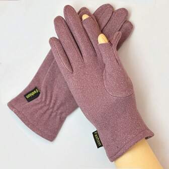 2-In-1 Women's Warm Gloves With Flip-Top Fingers, Stretchy & Comfortable Thermal Lining, Suitable For Cycling, Outdoor Sports, Driving, Touchscreen Compatible, Autumn/Winter Autumn Fall Winter Arm Warmers Autumn Fall Fashion