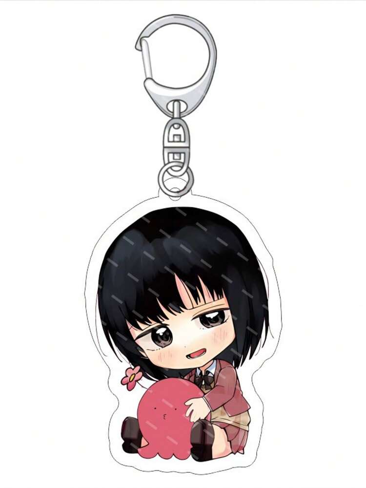 1pc 6cm动漫Takopi的原罪亚克力钥匙扣公仔久世静香Marina Azuma Cosplay包挂件钥匙圈创意粉丝万圣节礼物 - 彩色 - 查看 9