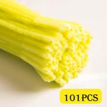 100/200pcs Golden Yellow Orange Pipe Cleaner + 1pc Step-By-Step Video, Golden Orange Pipe Cleaner For Craft Foldable Chenille Rod Pipe Cleaner, Orange Chenille Stems, Valentine's Day, Ramadan Christmas Craft Pipe Cleaner For DIY Craft And Cleaning, Chenille Stems, Home Handmade Decorations, Flexible And Durable DIY Art And Creative Handicraft Project Decoration, Can Be Used As Graduation - Multicolor - View 17