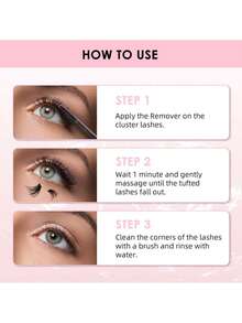 5毫升睫毛嫁接卸除液（适用于簇状睫毛），温和舒缓的睫毛胶水卸除液，DIY睫毛嫁接卸除液