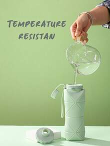 A 600ml Space-Saving Foldable Water Bottle, Made Of Durable Silicone And Leak-Proof, A Must-Have For Busy Lifestyles. Perfectly Suited For Both Commuting And Adventures. An Excellent Gift For Halloween, Father's Day, Mother's Day, Valentine's Day, Thanksgiving, Easter, Christmas, Birthdays And Festivals, Ideal For Gifting To Friends And Family. Also Fits Occasions Like Weddings, School Back-To-School Season And Graduation Ceremonies.