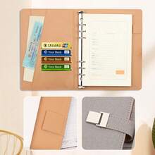 A5 Binder Organizer - Unisex Business Planner - PU Leather Journal -6 Ring Binder Refillable Diary Notepads, Travel Organizer Agenda For Men Women - Blue-671080 - 貝格恩 - 查看 3