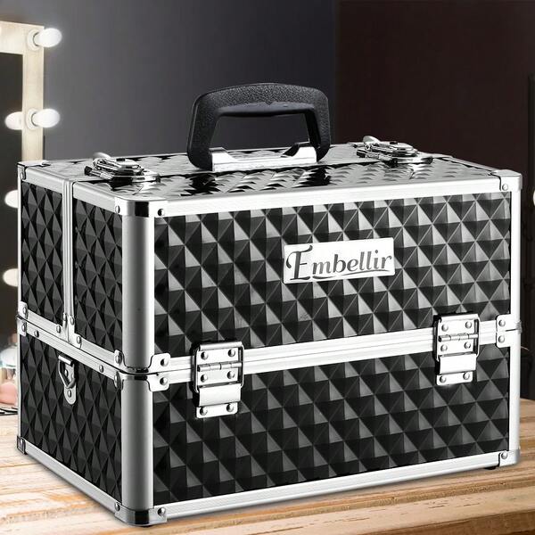 Embellir Makeup Case Cosmetic Organizer Travel Beauty Storage Bag Large Portable