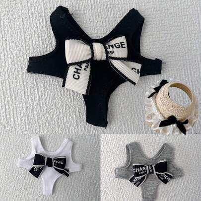 17cm  Swimsuit Accessories For Labubu Generation 1/2/3, Bow Swimsuit For Labubu, 3 Colors Summer Labobo Luxury Swimsuit For Labubu