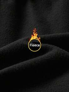 Men's Thermal Lined Jogger Pants - Winter Sweatpants With Drawstring And Elastic Cuffs,Fleece - Black - View 5