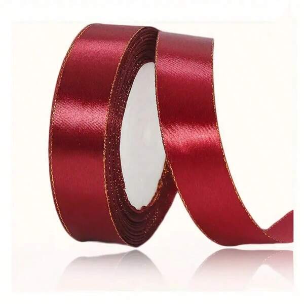 25 Yardas/Paquete de Cinta de Satén Doble Cara de 1 Pulgada/2.5cm Multicolor para Envolver Regalos, Manualidades, Accesorios para el Cabello, Decoración de Bodas y Fiestas
