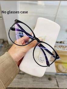 Women Round Everyday Versatile Lightweight Non-Prescription Glasses Clear Glasses Accessories - Multicolor - View 5