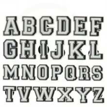 1pc Black & White Letter Shoe Charm, PVC Shoe Decoration, Suitable For Beach Shoes, Sandals, Beach Bags, DIY Personalized Matching, Christmas Gift, Birthday Gift, Unisex