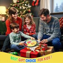 这款大型双面飞镖靶专为儿童设计，是一款趣味十足的派对游戏玩具，配有粘性球和飞镖！内含8个粘性球，适合儿童球类游戏，也适用于室内/室外/花园/棋盘游戏以及各种趣味派对活动。是送给3-12岁男孩女孩的完美生日礼物，也非常适合圣诞节和万圣节！ - 彩色 - 查看 4