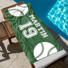 Sport Team Personalized Beach Towel, Custom Baseball Towel, Gifts For Teams, Team Senior Night Gift, Soccer, Basketball, Volleyball Towel