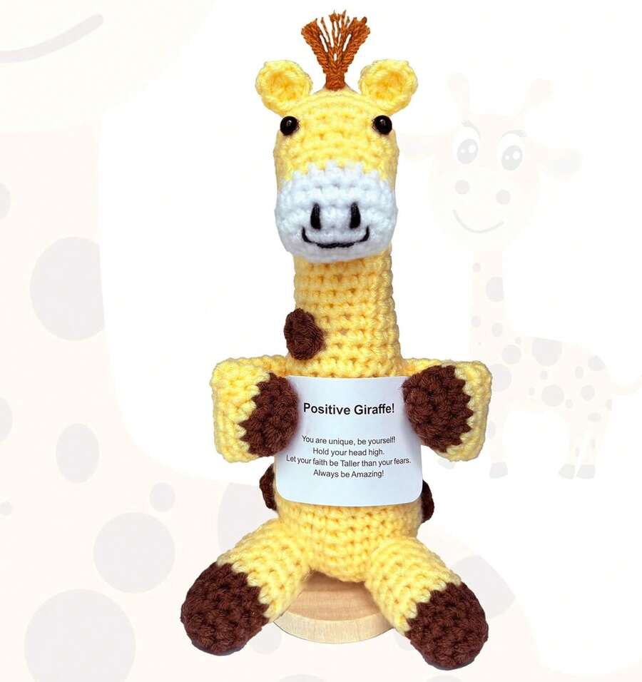 VYINPMY Positive Animals Crochet Shark Gifts Shark Lovers Birthday Gift For Women Men Emotional Inspirational Motivational Encouragement Present Support