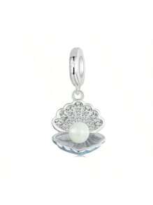 1 Pc Marine Series Pearl Shell & Conch & Turtle & Crab & Octopus & Mermaid & Dolphin & Drifter Bottle Beaded Pendant,Women DIY Bracelets And Necklaces Fine Jewelry Making Gifts Holiday Series Valentine's Day