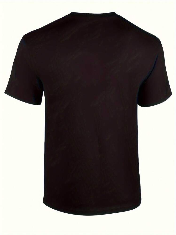 Camiseta de cuello redondo, adecuada tanto para hombres como para mujeres.Diseños adorables de gatos jugadores y gatos de anime, camisetas divertidas para entusiastas casuales de los deportes electrónicos, un regalo para tu novio. - Negro - Añade 3