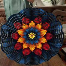 2D Wind Spinner Metal Garden Decor, Memorial Gift, Outdoor Porch Lawn Ornament, Spring Summer Decoration, No Electricity Or Battery Needed - Multicolor - View 7