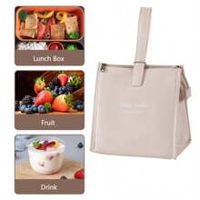 Lunch Bag Women Lunch Box Lunch Bag For Women And Men Adult Leakproof Small Lunch Bag Cooler Bag Reusable Insulated Lunch Tote Bag Large Capacity Lunch Container For Work Office Travel Beige