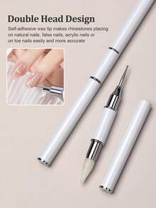 Beautizon Nailartlab 1支二合一双头美甲钻笔，3D雕刻/钻孔/绘画工具，适合初学者DIY美甲，美甲师必备用品 - 彩色 - 查看 4