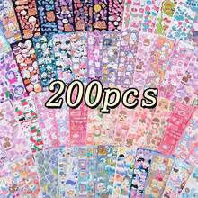 Bộ nhãn dán hoạt hình dễ thương, nhiều loại nhãn dán giấy trang trí thích hợp cho sổ lưu niệm, nhật ký, đồ thủ công DIY, văn phòng phẩm, đồ dùng học tập cho năm học mới - Nhiều màu - Xem 7