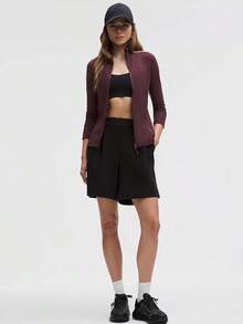 Define Jacket Nulu-For Yoga Gym Running-Sweat-Wicking-Yoga-All Seasons Sport-Spring/Summer-Autumn/Winter-Back To School - Goodnight Plum - 查看 2