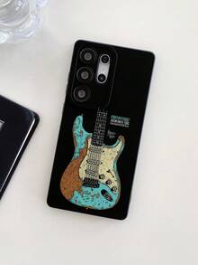 1 件艺术吉他与字母涂鸦黑眼防摔 TPU 材质手机壳，适合作为 Apple XS/XS Max/XR/11 12 13 14 15 16 Pro/Pro Max/14 15 16 Plus、Nothing、Pixel、INFINIX、Redmi 系列手机的节日礼物 - 彩色 - 查看 8