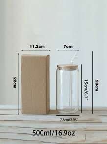 Clear Straw Bottle With Straw - Clear - View 13