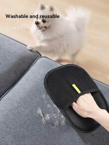 宠物静电除毛手套，双向刷！猫狗除毛工具，快速吸收，易于穿脱，轻松梳理清洁 - 彩色 - 查看 10