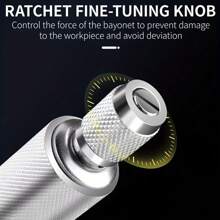 1pc Outside Micrometer, 0-25mm/0.01mm Precision Machinist Tool, Metal Caliper Measuring Tools, Professional Thickness Measuring Tools With Ratchet Stop And Lock Nut, Non-Slip (Tungsten Carbide Steel)