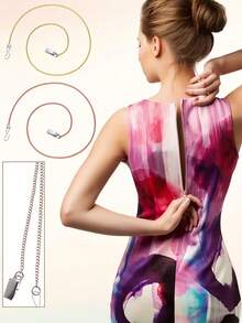 1/2Pcs Stainless Steel Zipper Puller With Hook, Easy-Access Zipper Aid For Clothing, Coats, Bags - Almost All Zipper Types, Zipper Assistance, Sleek Zipper Pull, Durable Zipper Aid, Zipper Pulls