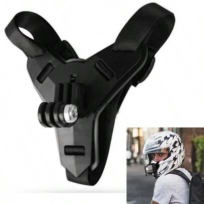 Puluz Helmet Strap Mount, Suitable For Hero12 Black / Hero11 /10 /9 /8 /7 /6 /5, Ace / Ace Pro, Osmo Action 4 And Other Action Cameras (Black), A Helmet Mount For Smartphones And Action Cameras, Suitable For Outdoor Activities, Cycling Photography, Outdoor Sports, Sports Video Equipment And Accessories.