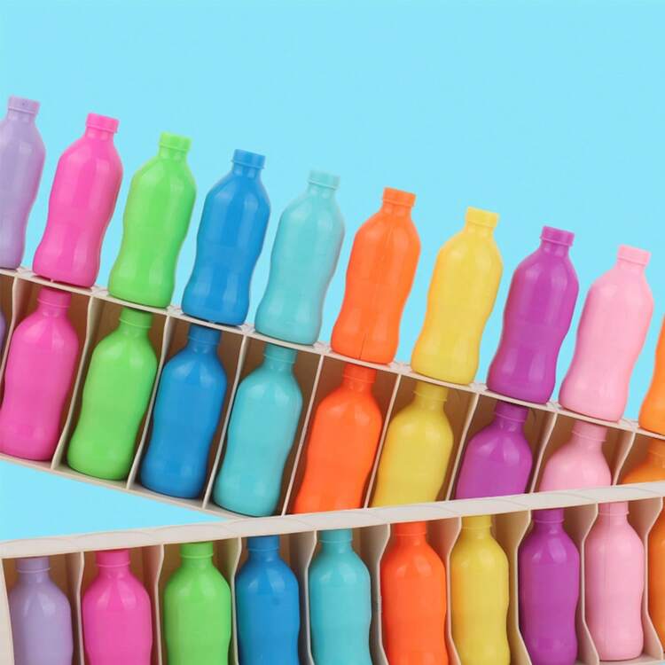 Jeu de correspondance de couleurs de boissons amusant pour enfants, jeu éducatif précoce de devinettes ludiques, entraînement de la mémoire, jeu de table interactif, développe la mémoire et les compétences logiques des enfants, jeu de fête, convient aux garçons et aux filles, excellent cadeau d'Halloween et de Noël pour les enfants - Multicolore - Voir 4