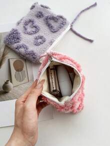 化妆包，适合婚礼和派对，化妆包，少女时尚礼物，旅行洗漱包，3D爱心图案化妆包，旅行化妆品收纳包，女士便携式化妆包，零钱包口红化妆品配件收纳包，女士旅行包，旅行洗漱包，包包，化妆包，化妆包，洗漱包，桌面收纳包，化妆包，化妆包，化妆袋，包包，梳妆台，化妆包，小化妆包，化妆袋，化妆包，大容量，大号化妆包，圣诞礼物，女士礼物创意