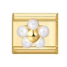 1pc Gold Series Modular DIY Bracelet, With Classic Animal Print, Flower, Starfish, Butterfly Elements, Rhinestone Design, Urban Casual Style, Essential For Christmas & Halloween, Autumn Tones, Local , Practical & Fashionable, Christmas Style, Charming Design, Stainless Steel Jewelry, Christmas Decor, Autumn Office Style, Party Outfit Guide, Christmas Gift, Christmas Home Decor, Elegant Black Design