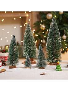 1pc/2pcs/4pcs/5pcs Christmas Tree Decoration Desktop Ornaments Simulation Mini Christmas Tree Perfect Combination Of Nature And Festive Atmosphere Suitable For Christmas Holiday Party Decoration Living Room Decoration Table Decoration Home Decoration Add Warmth And Joy To Your Home Christmas Mini Pine Tree Christmas Decorations Winter Christmas Decorations Home Christmas Gifts Christmas Decor - Multicolor - View 4