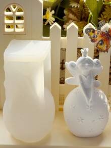 1PC Angel Girl Ornament Silicone Mold DIY Creative Elf Girl Aromatherapy Candle Mold Home Decoration / Gift Ornament Plaster Mould Handicraft Making Epoxy Resin Casting Molds