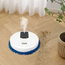 3-In-1 Smart Robot Vacuum Cleaner, USB Rechargeable, Intelligent Vacuum Cleaner With Dry & Wet Mopping Function - White - View 8