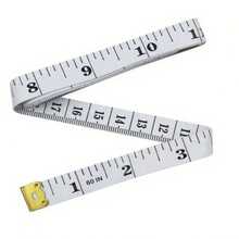1 Piece Portable White Tape Measure Self-Tightening Body Measuring Ruler For Measuring Body, 60 Inches/150 Cm, Convenient For Measuring Waist, Chest, Etc., Good Looking And Beautiful, Strong Durability, Reusable, Simple Operation, Easy To Carry, Clear Data - 白色 - 查看 2