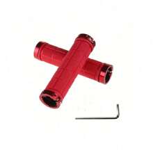 MTB Bike Handlebar Grips Soft Rubber Comfortable Non Slip Cycling Accessories With Plastic End Caps For Mountain Bike Road Bike