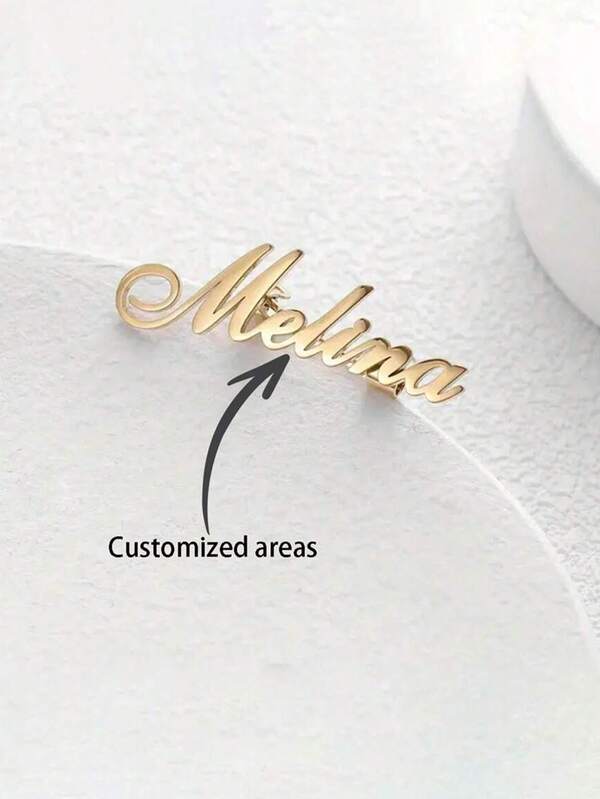 1 Stück personalisierte Namensanstecker, individuelle Namenschilder, Anfangsbuchstabe-Anstecker, Buchstaben-Anstecker, Namens-Anstecker für Revers, Brautjungferngeschenke, Geburtstagsgeschenke mit Geschenkbox, Hund, graviert, Pailletten, Edelstahl, Vintage, Lässig, Unisex, Hipster, Old Money, Stilvolle, Individuelle, Personalisierte, Einzigartige, Maßgeschneiderte, ideale Geschenke für ihn