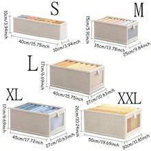 1 Stück große faltbare Kleidungsaufbewahrungsbox, multifunktionale Schubladenaufbewahrungsbox mit Deckel, transparentem Fenster, geeignet für Kleiderschrank, Schlafzimmer, Studentenwohnheim, Heimdekoration