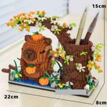 1 Mignon Capybara Adulte 14+ Blocs de Construction, 300+pièces, Cadeau d'Anniversaire, Série Animaux DIY Blocs de Construction, Décoration de Bureau, Soulagement de la Pression, Soulagement du Stress, Décoration de Collection Maison, Poupée d'Assemblage, Ornement de Bureau, Cadeau de Fête, Cadeau Fête des Pères, Cadeau de Mariage, Décoration de Mariage, Cadeau de Remise des Diplômes