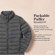 Essentials chamarra ligera y resistente al agua para niños - Azul menta - Ver 2