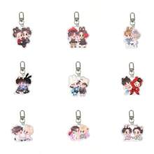 1/6件韩国流行卡通亚克力透明亚克力钥匙扣