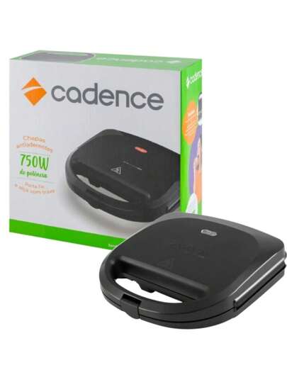 Sanduicheira Grill Cadence SAN230 Antiaderente 750W 110V.