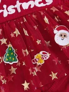 Newborn Baby Dresses - Red - View 8